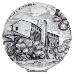 Retro Mid-Century Modern Fornasetti Plate, Italy