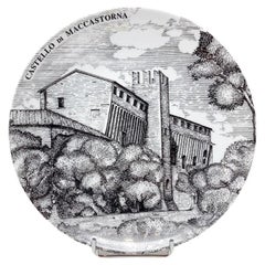 Assiette Fornasetti moderne du milieu du siècle dernier, Italie