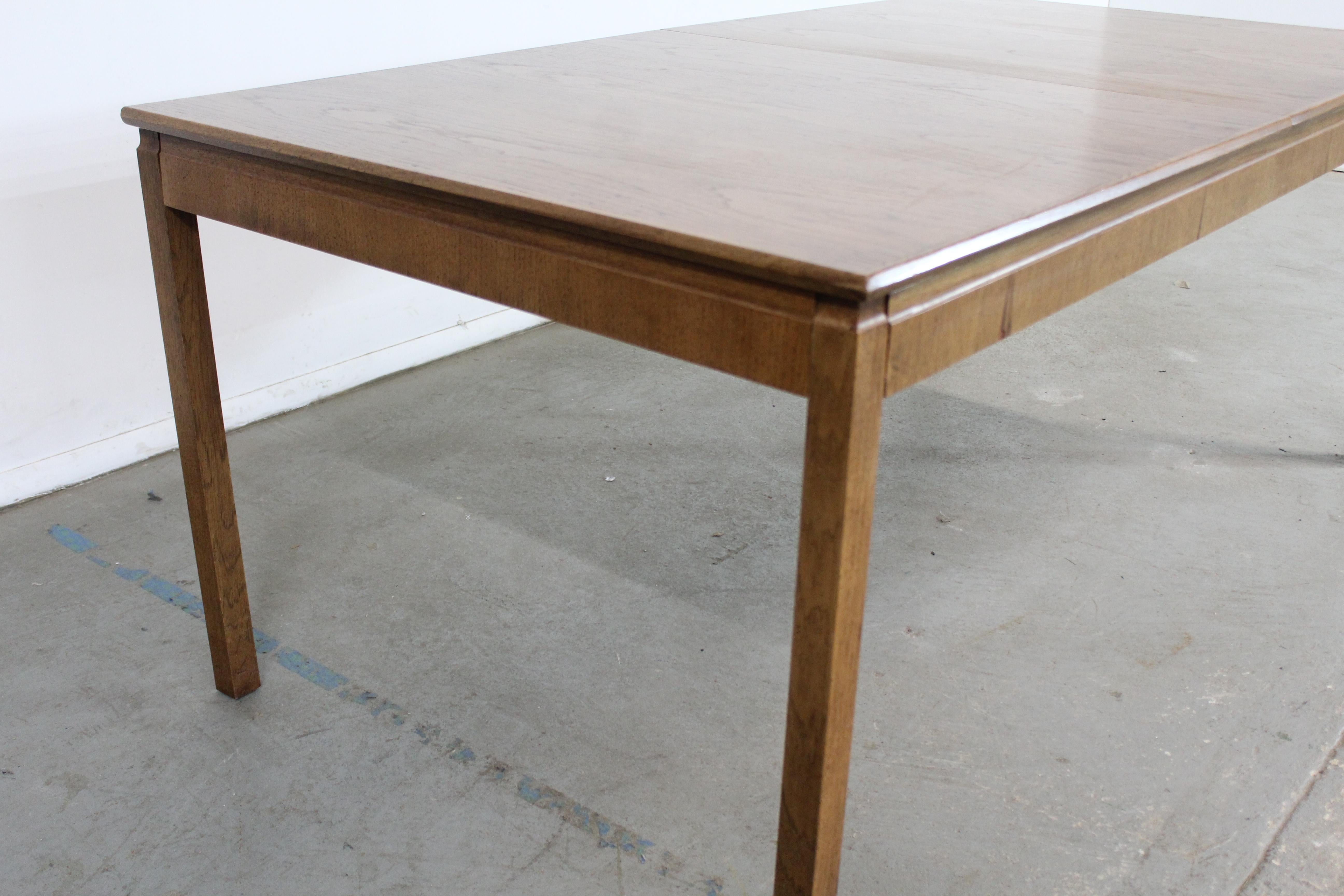 North American Mid-Century Modern Founders Dining Table W 2 Extensions For Sale