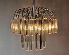 Mid Century Modern "Fountain" chandelier by Venini, Italy 1960s