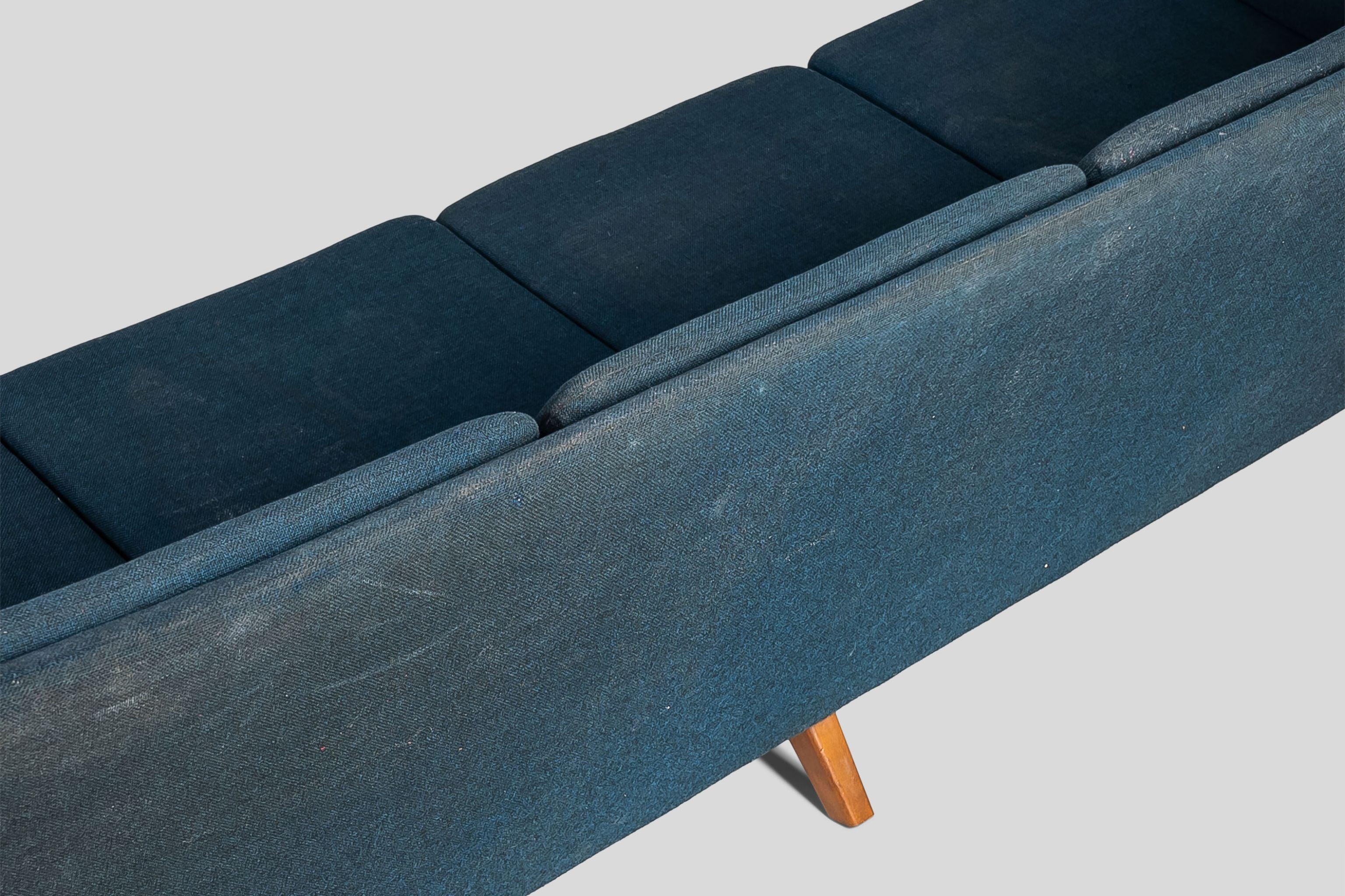 Mid-Century Modern Four-Seat Sofa by Folke Ohlsson & Fritz Hansen, Denmark, 1960 For Sale 6