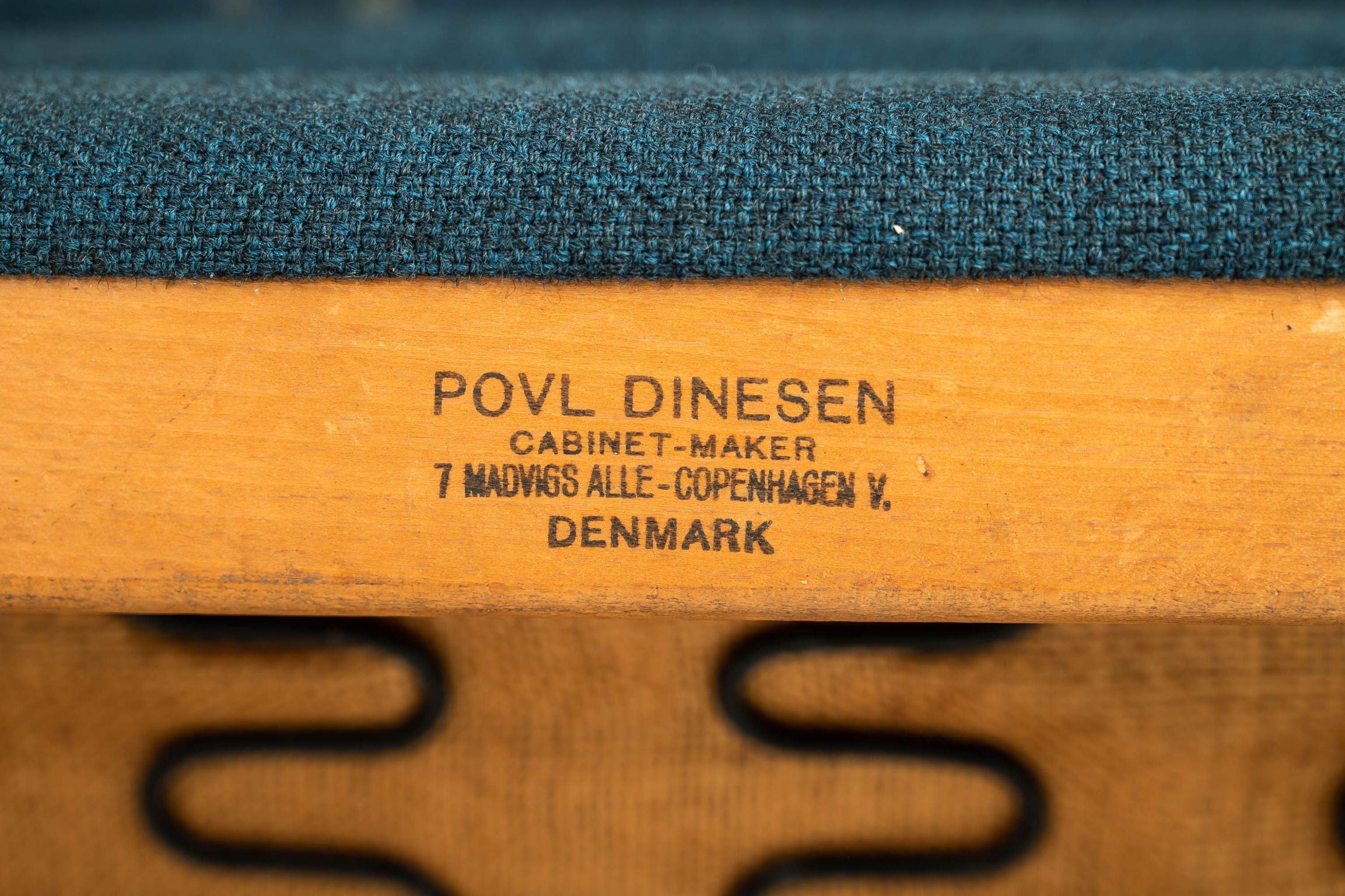 Mid-Century Modern Four-Seat Sofa by Folke Ohlsson & Fritz Hansen, Denmark, 1960 For Sale 7