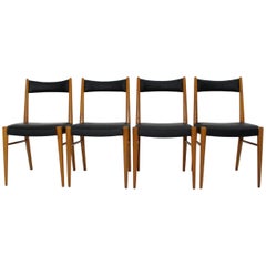 Mid Century Modern Four Vintage Dining Room Chairs Anna-Lülja Praun, 1953 Vienna