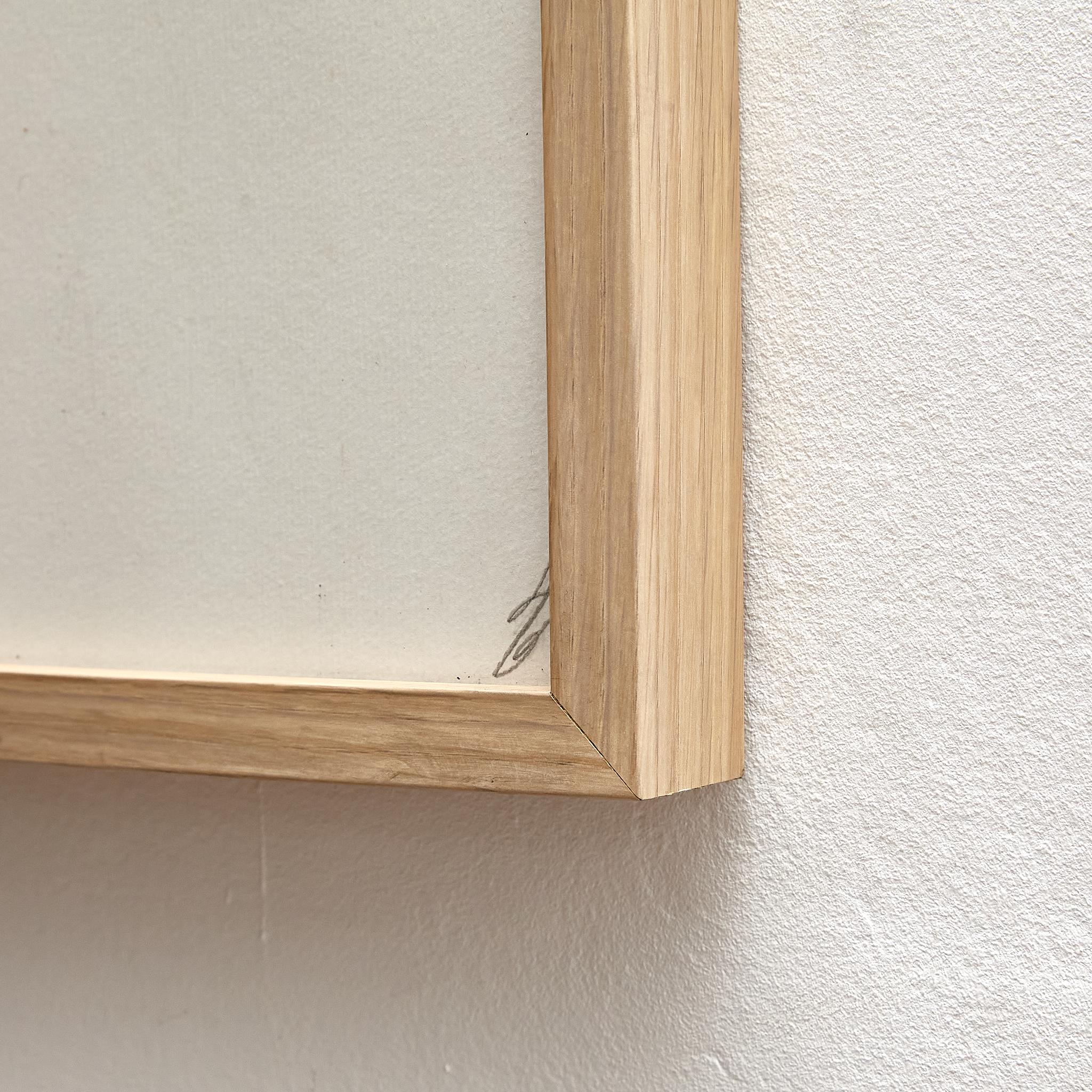 Gerahmte abstrakte Collage, Moderne der Mitte des Jahrhunderts im Angebot 5