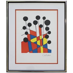 Mid-Century Modern Framed Alexander Calder Balloon Lithograph Signed AP