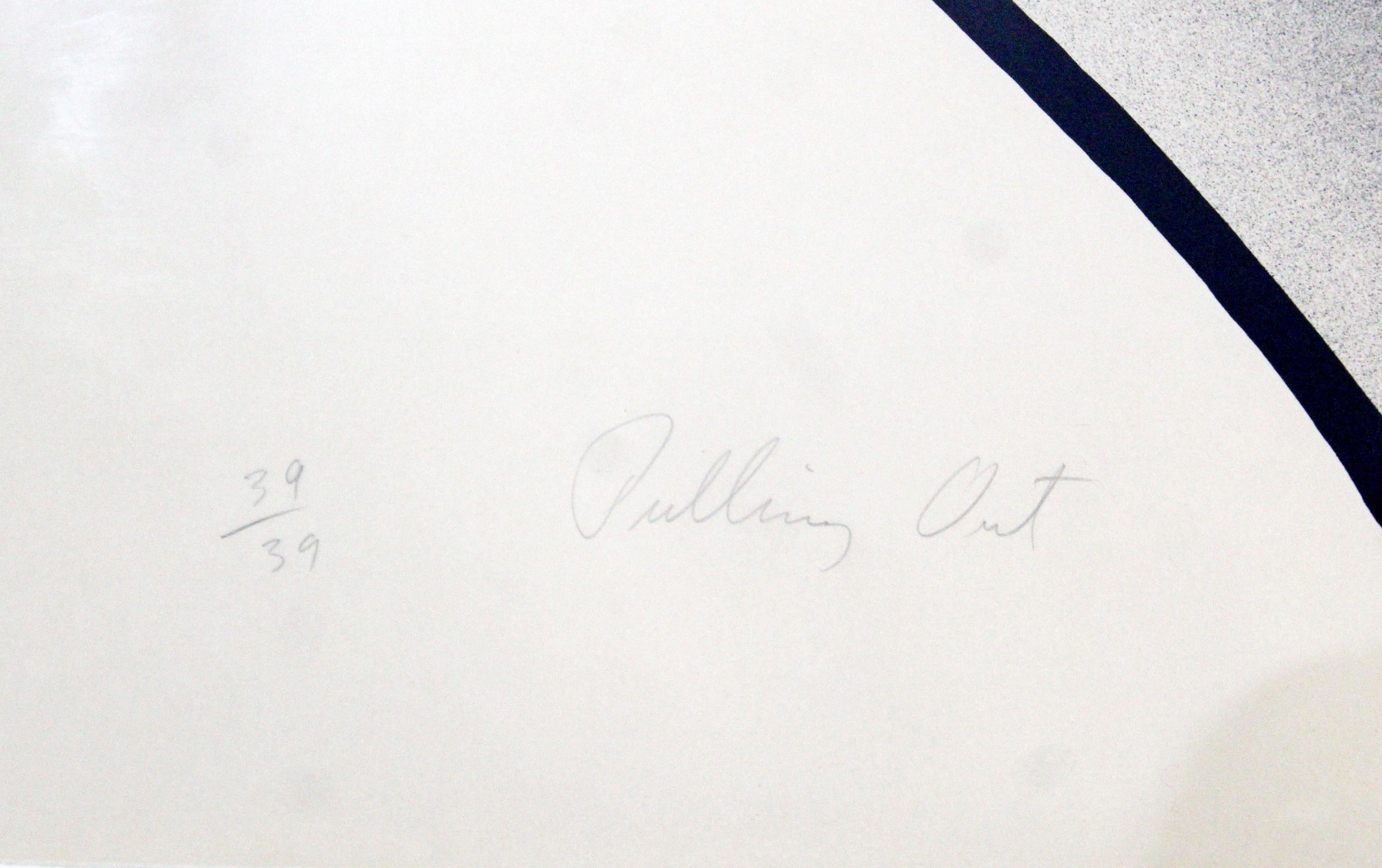 Mid-Century Modern Framed Embossed Lithograph Signed James Rosenquist, 1970s 1