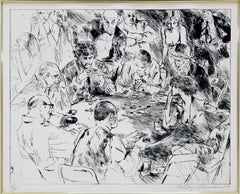Mid-Century Modern Framed Game of Life Etching Signed Leroy Neiman 191/250
