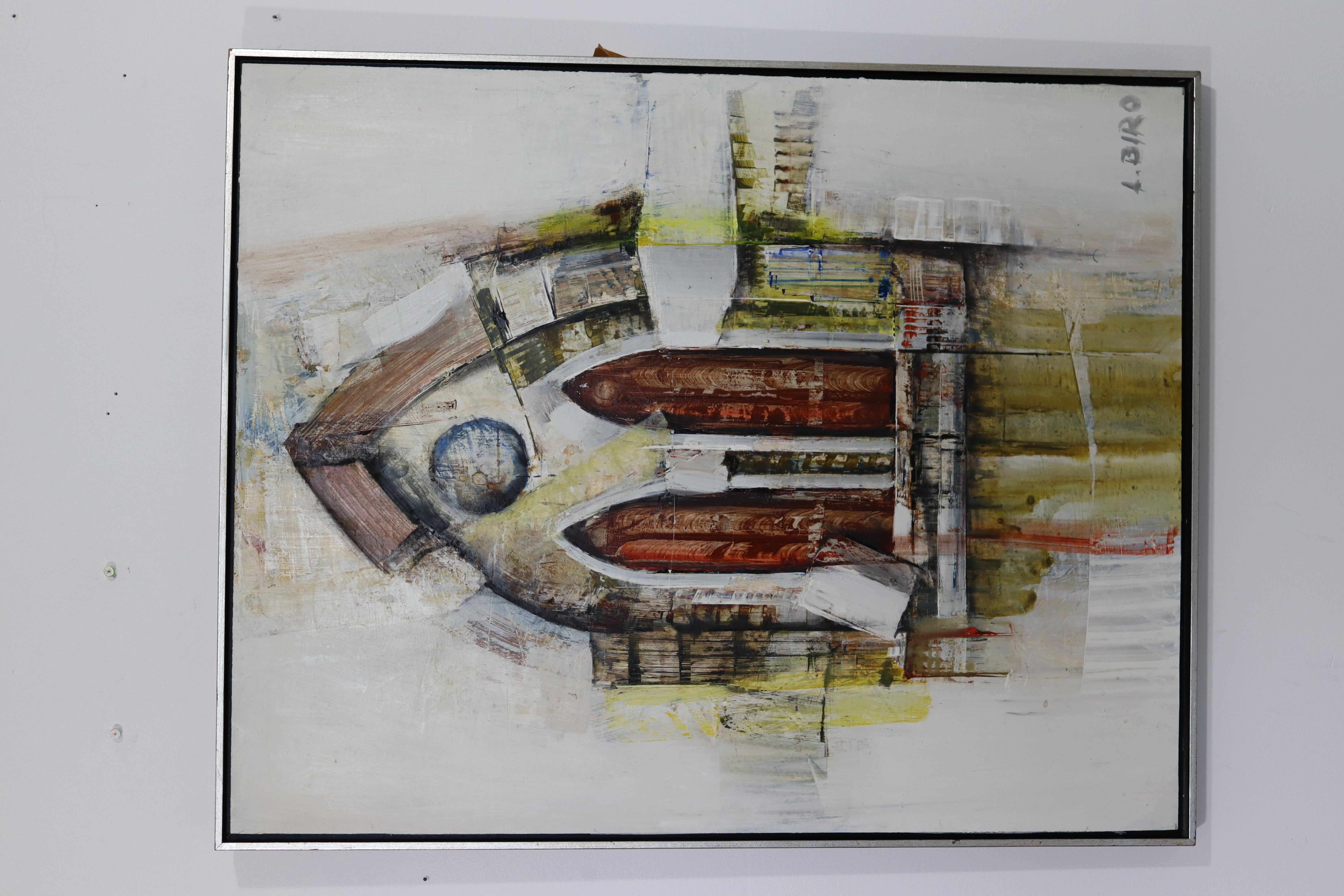 For your consideration is a fantastic, framed, oil on board painting of a chapel, signed by Ljubo Biro, circa the 1970s. In excellent vintage condition. The dimensions are 24