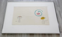 Mid-Century Modern Framed Lithograph Signed by Miro L'Enfance D'Ubu, 1975 18/120