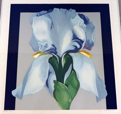 Mid-Century Modern Framed Lowell Nesbitt Signed Silkscreen AP Oriental Iris 70s