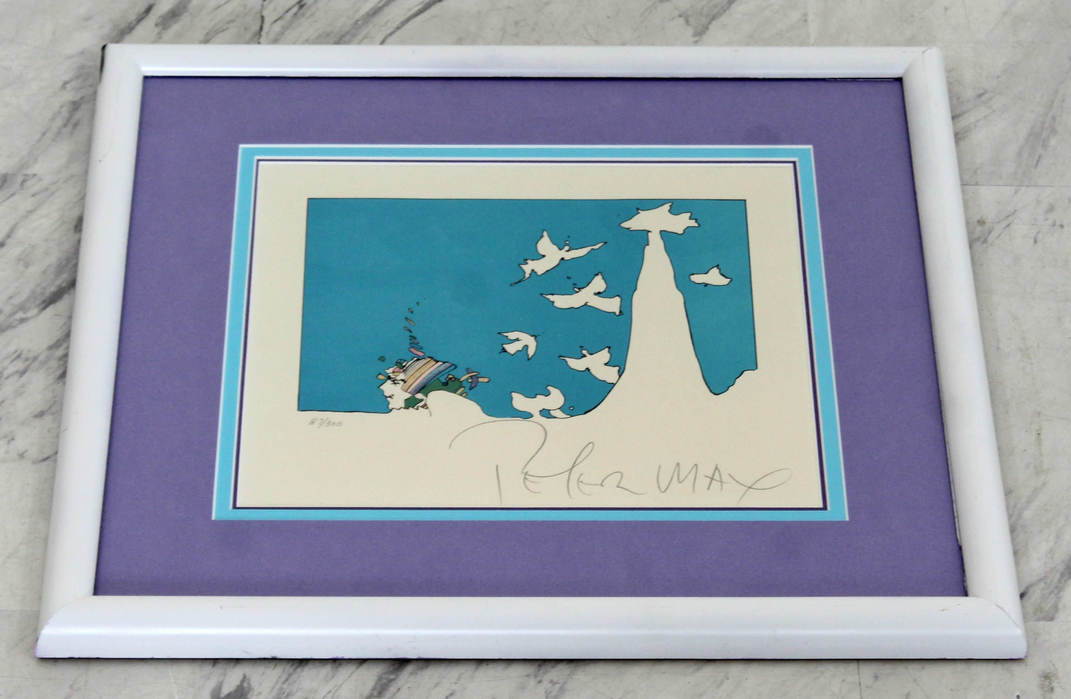 peter max lithograph signed
