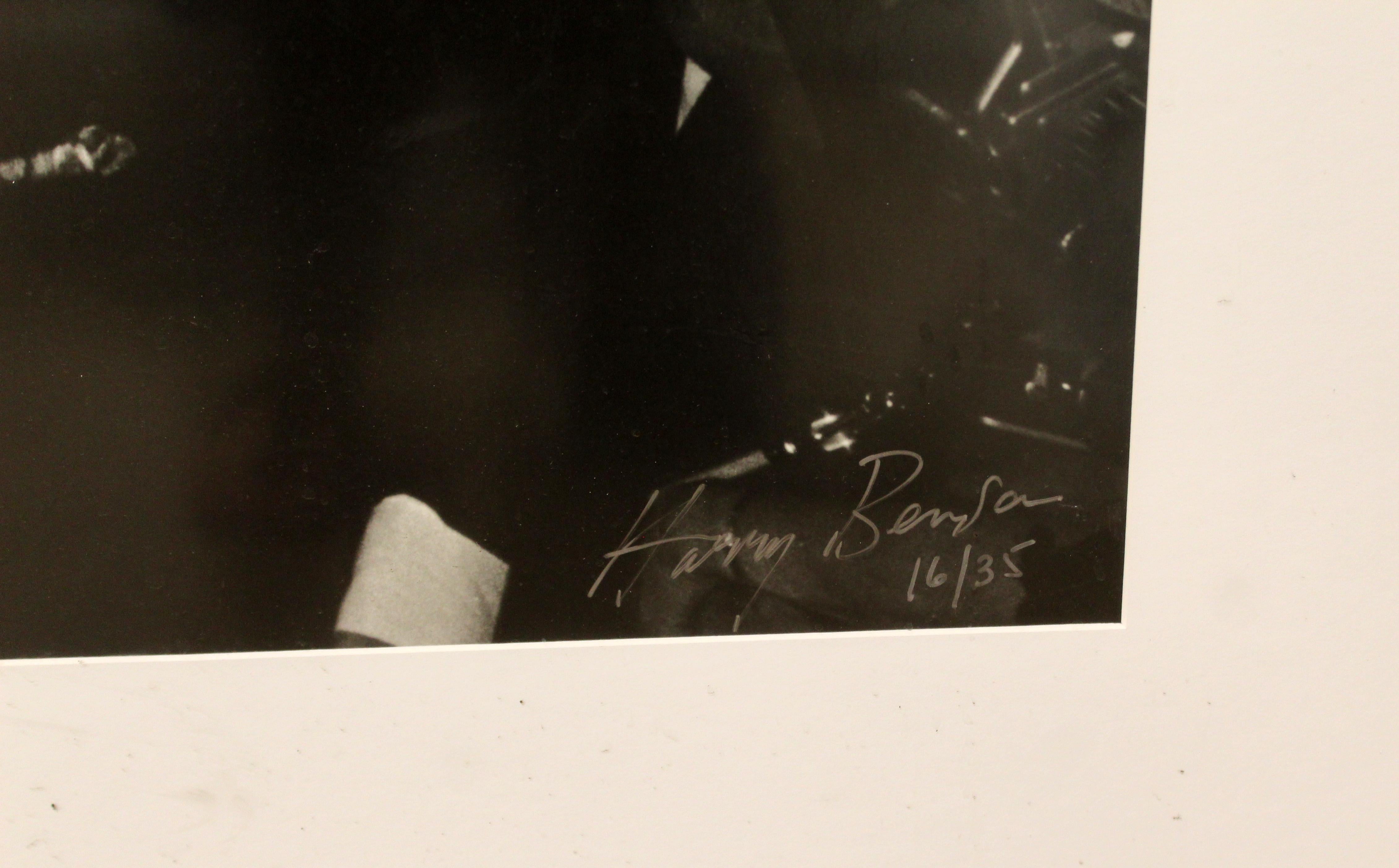 Mid-20th Century Mid-Century Modern Framed Photograph Frank & Mia Signed by Harry Benson, 1966
