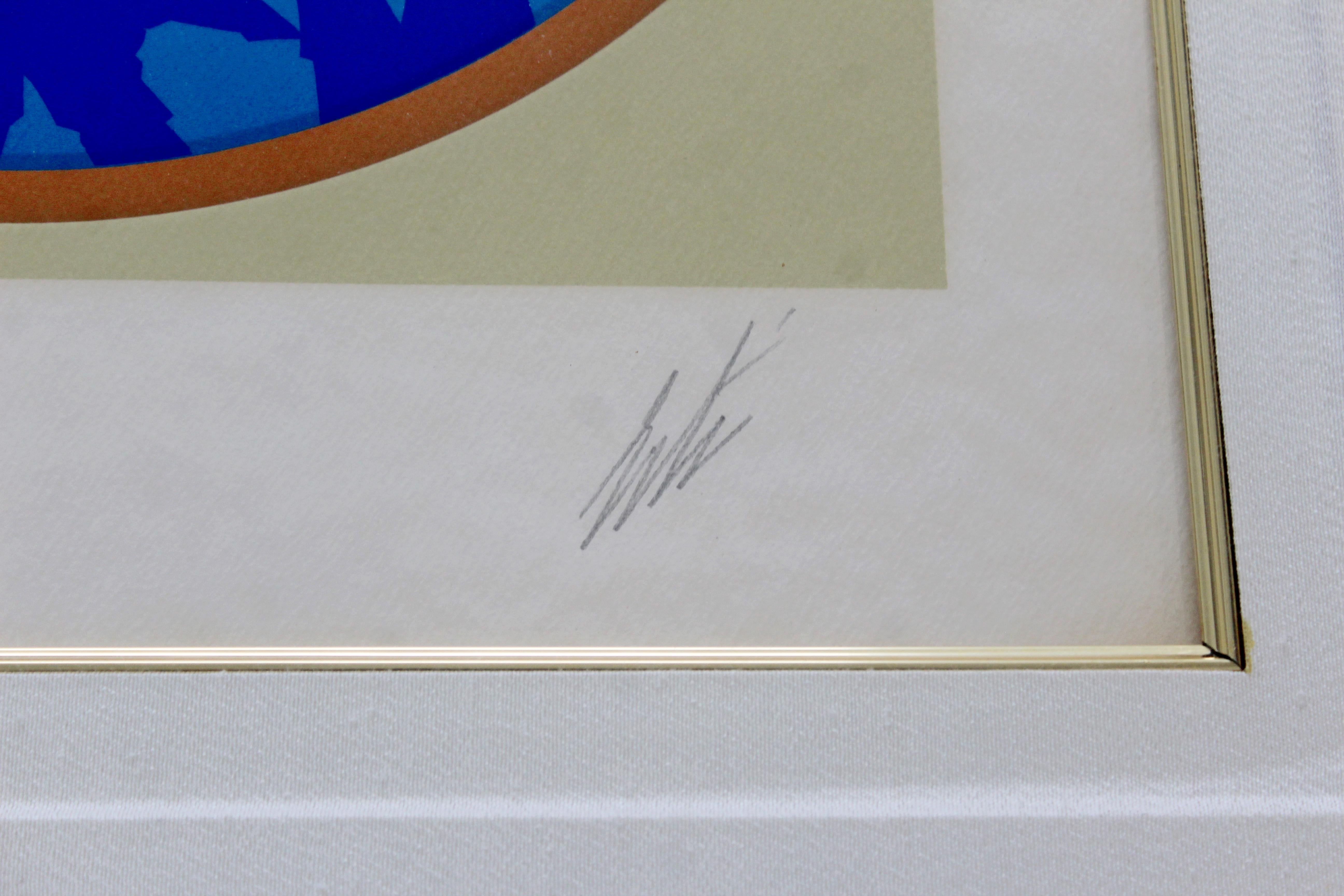 Paper Mid-Century Modern Framed Rare Lithograph Winter Resort A.P. Signed Erte, 1974