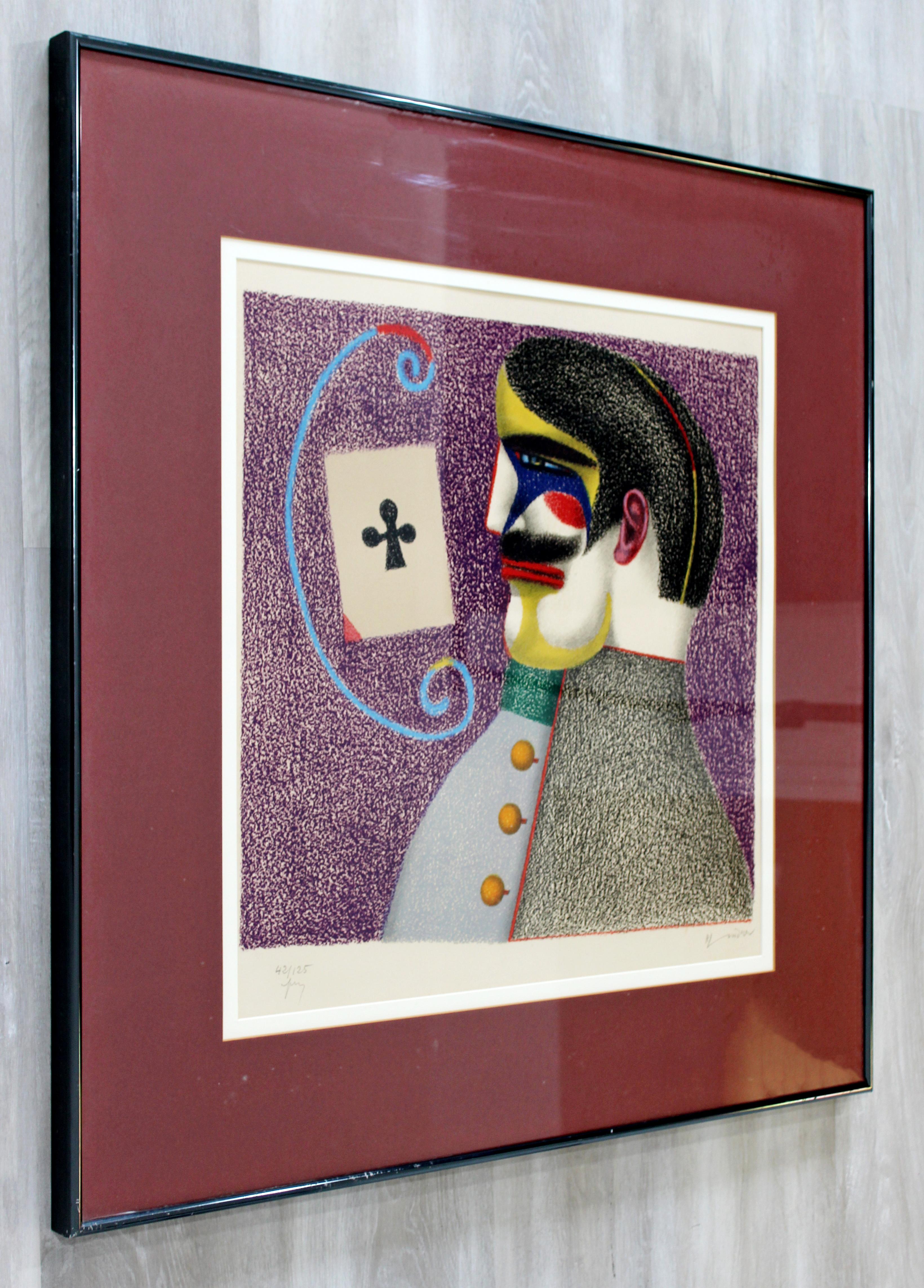 Mid-Century Modern Framed Richard Lindner Lithograph Signed 1975 42/125 In Good Condition In Keego Harbor, MI