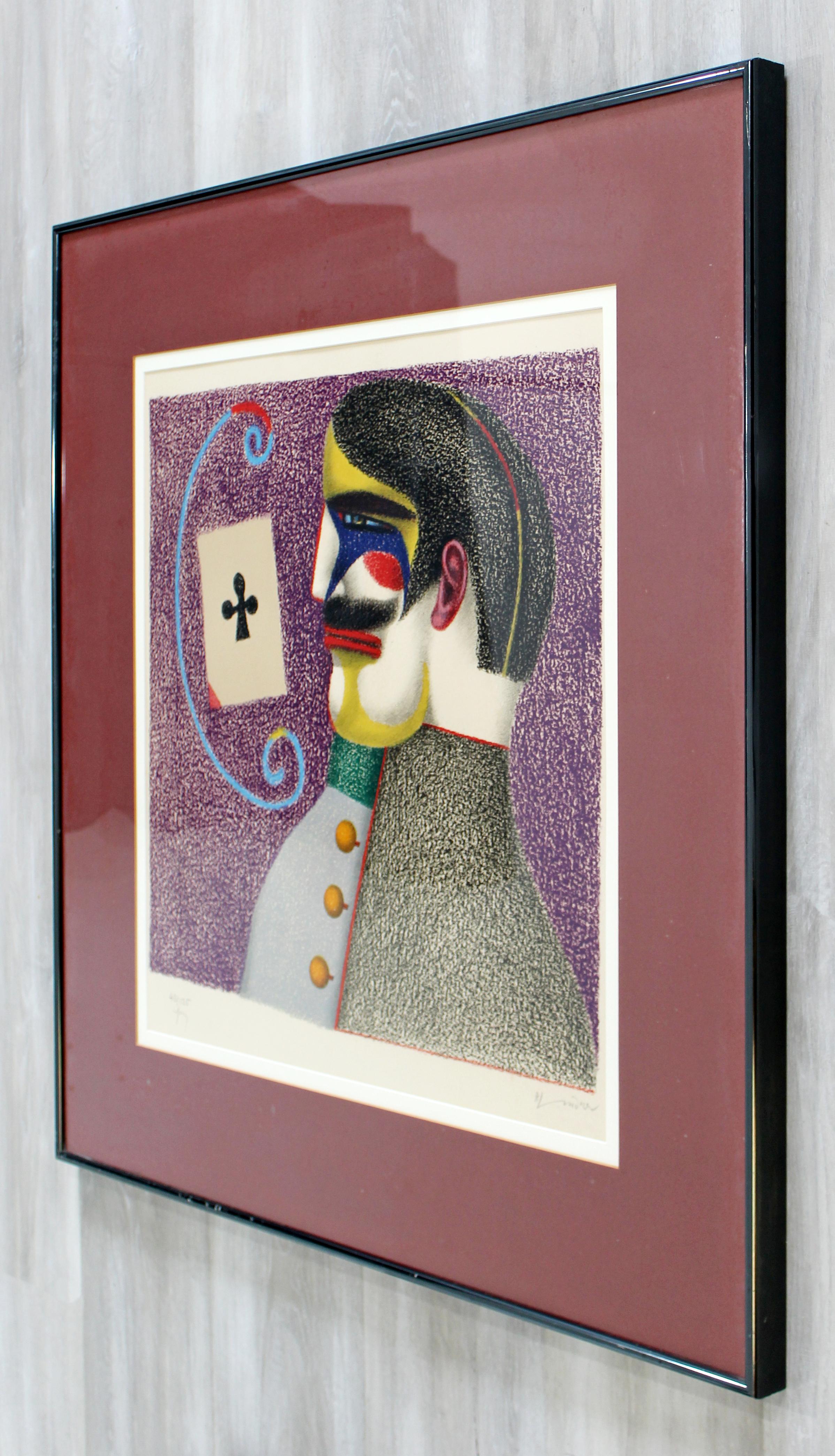 Late 20th Century Mid-Century Modern Framed Richard Lindner Lithograph Signed 1975 42/125