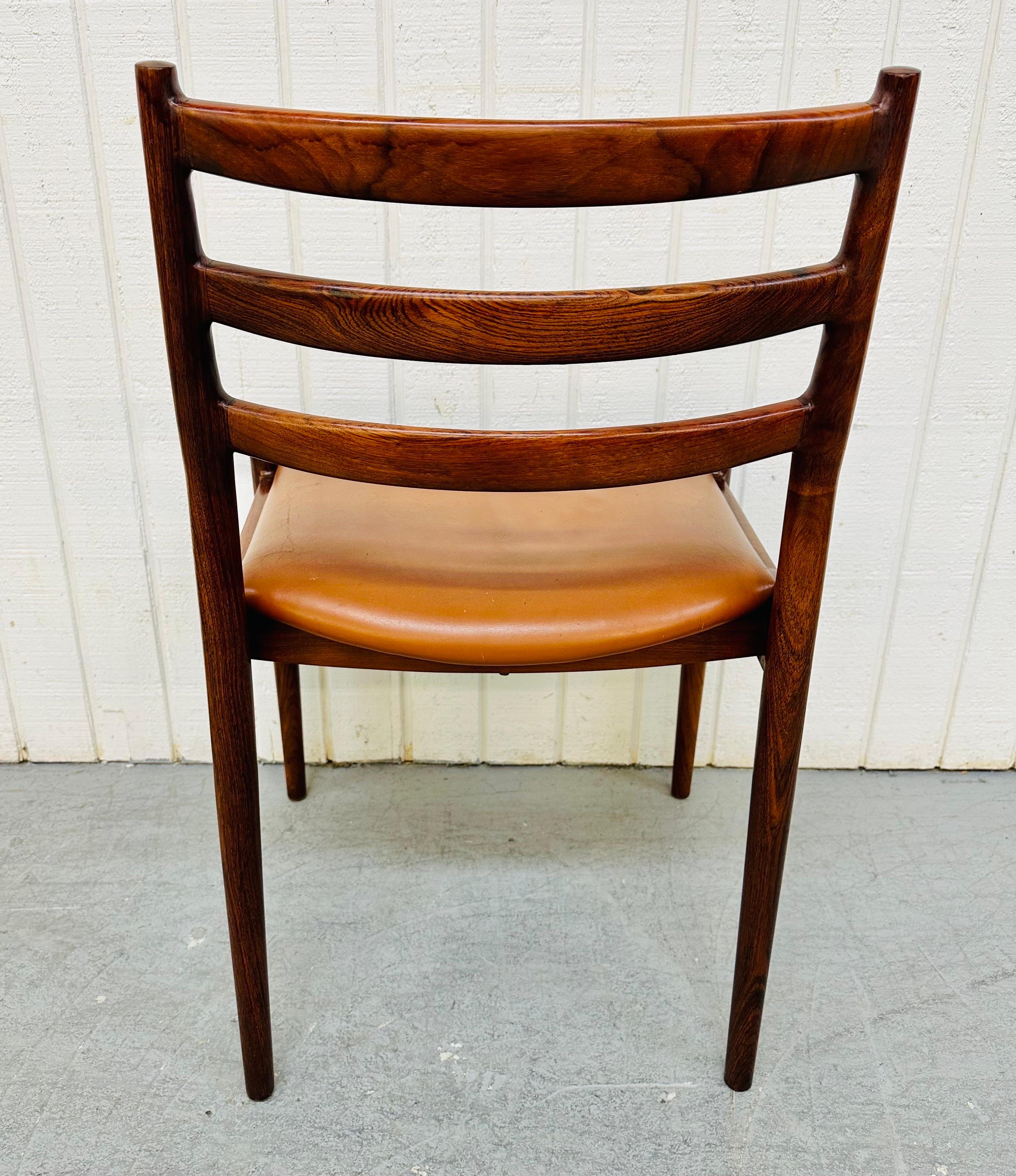 Mid-Century Modern France & Son Danish Rosewood Dining Chairs, Set of 6 5