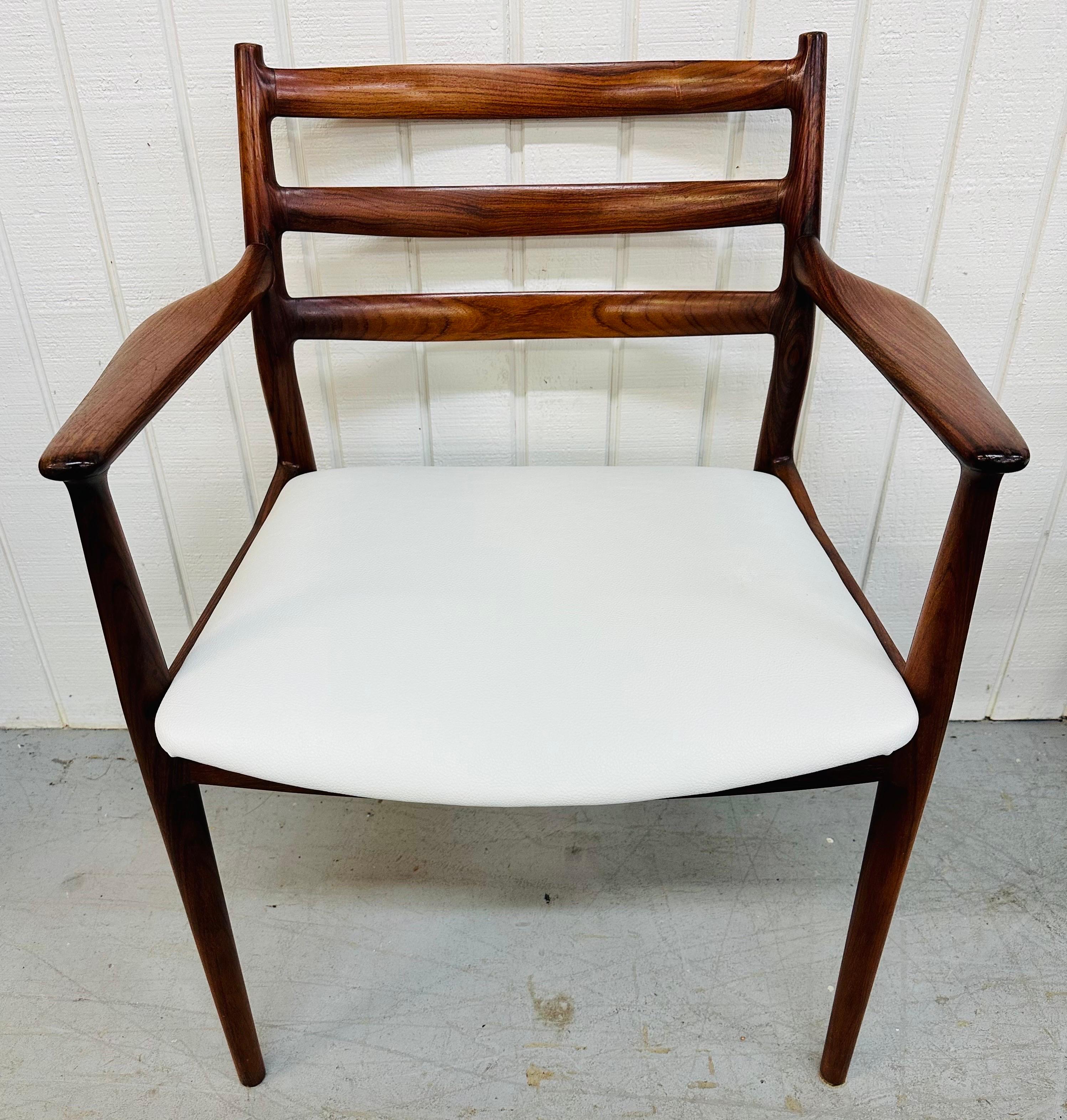 Mid-Century Modern France & Son Danish Rosewood Dining Chairs - Set of 6 In Good Condition In Clarksboro, NJ