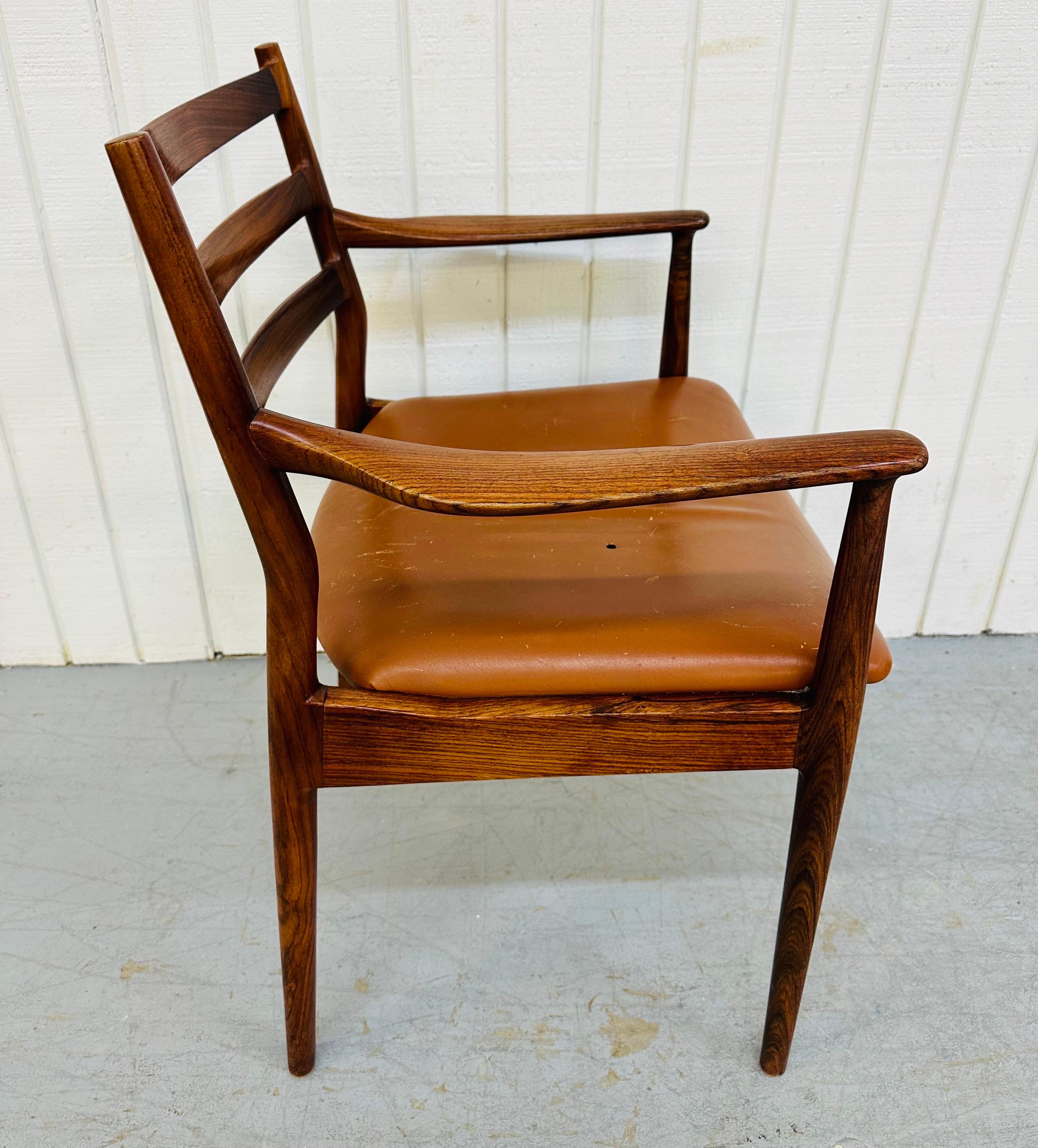 Mid-Century Modern France & Son Danish Rosewood Dining Chairs, Set of 6 1