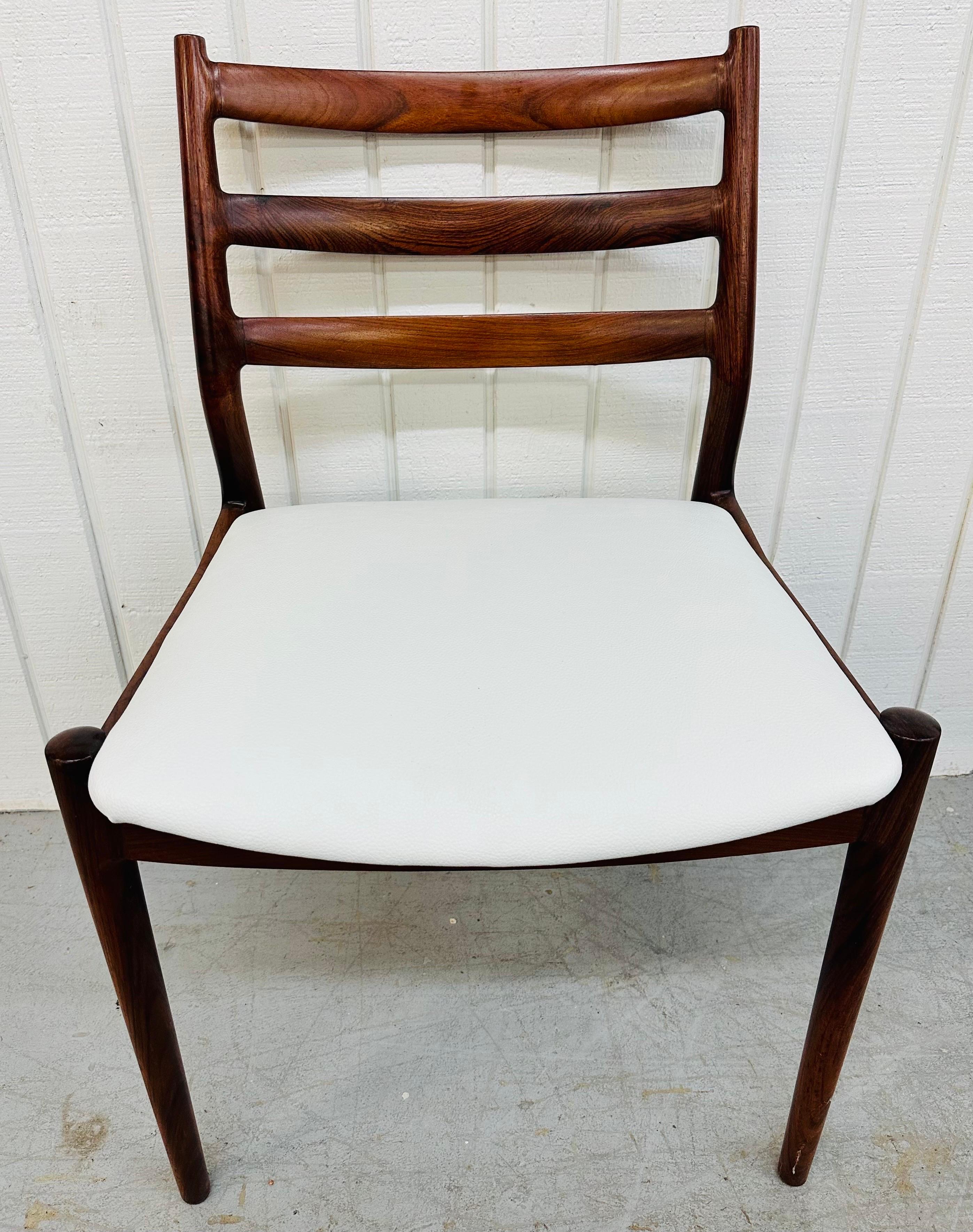 Mid-Century Modern France & Son Danish Rosewood Dining Chairs - Set of 6 1