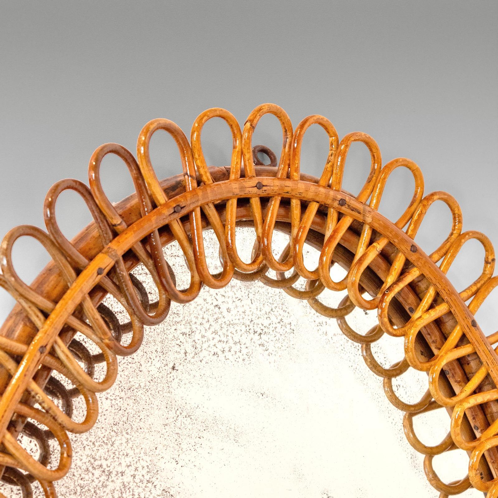Italiano Specchio da parete in bambù di Franco Albini, Italia, 1960 in vendita
