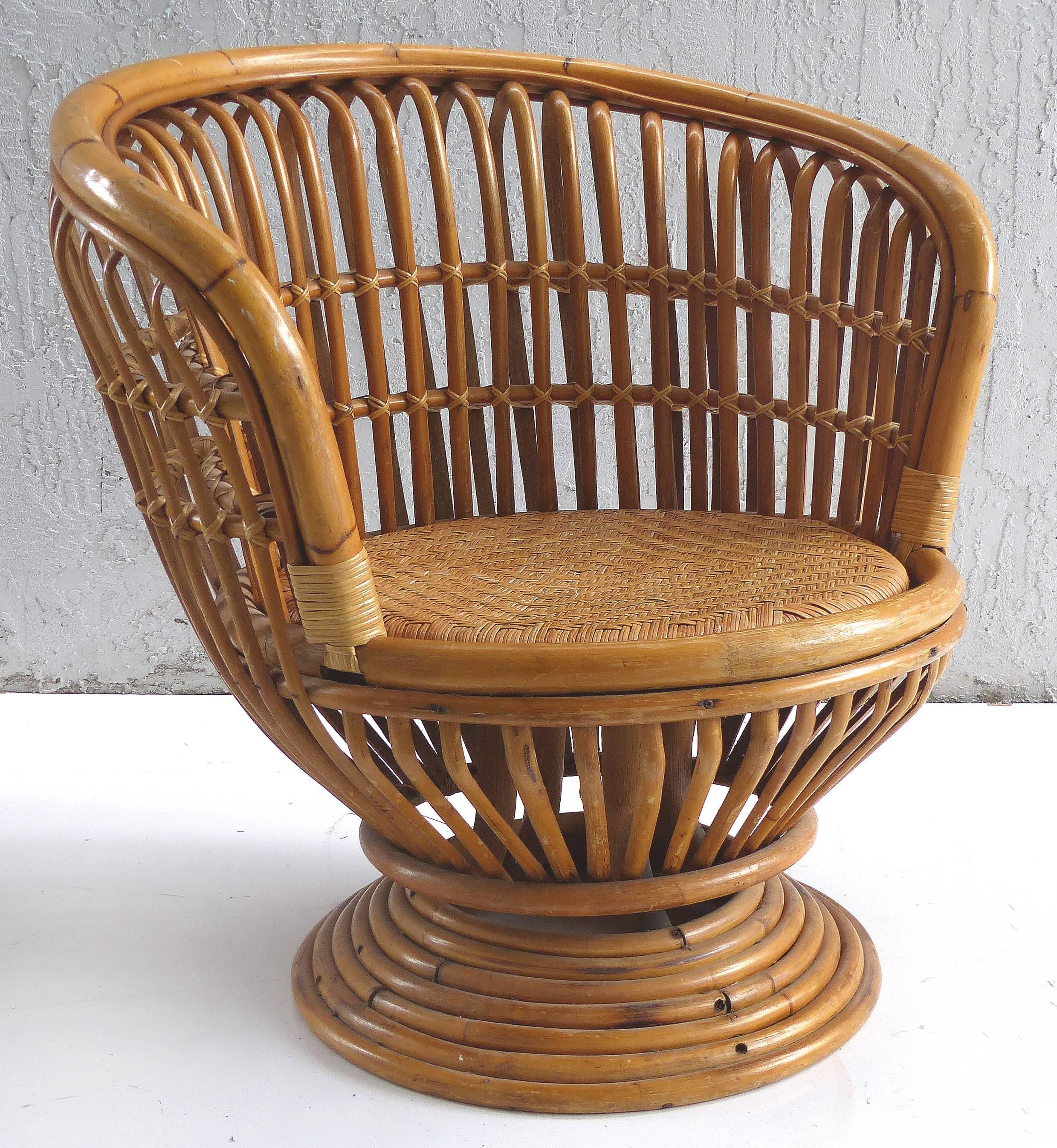 franco albini rattan chair