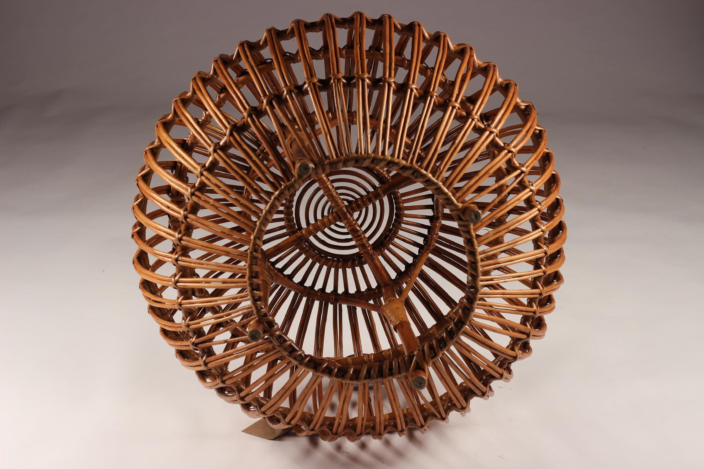Pouf, tabouret ou table d'appoint ModWicker du milieu du siècle 'D' Bon état - En vente à London, GB