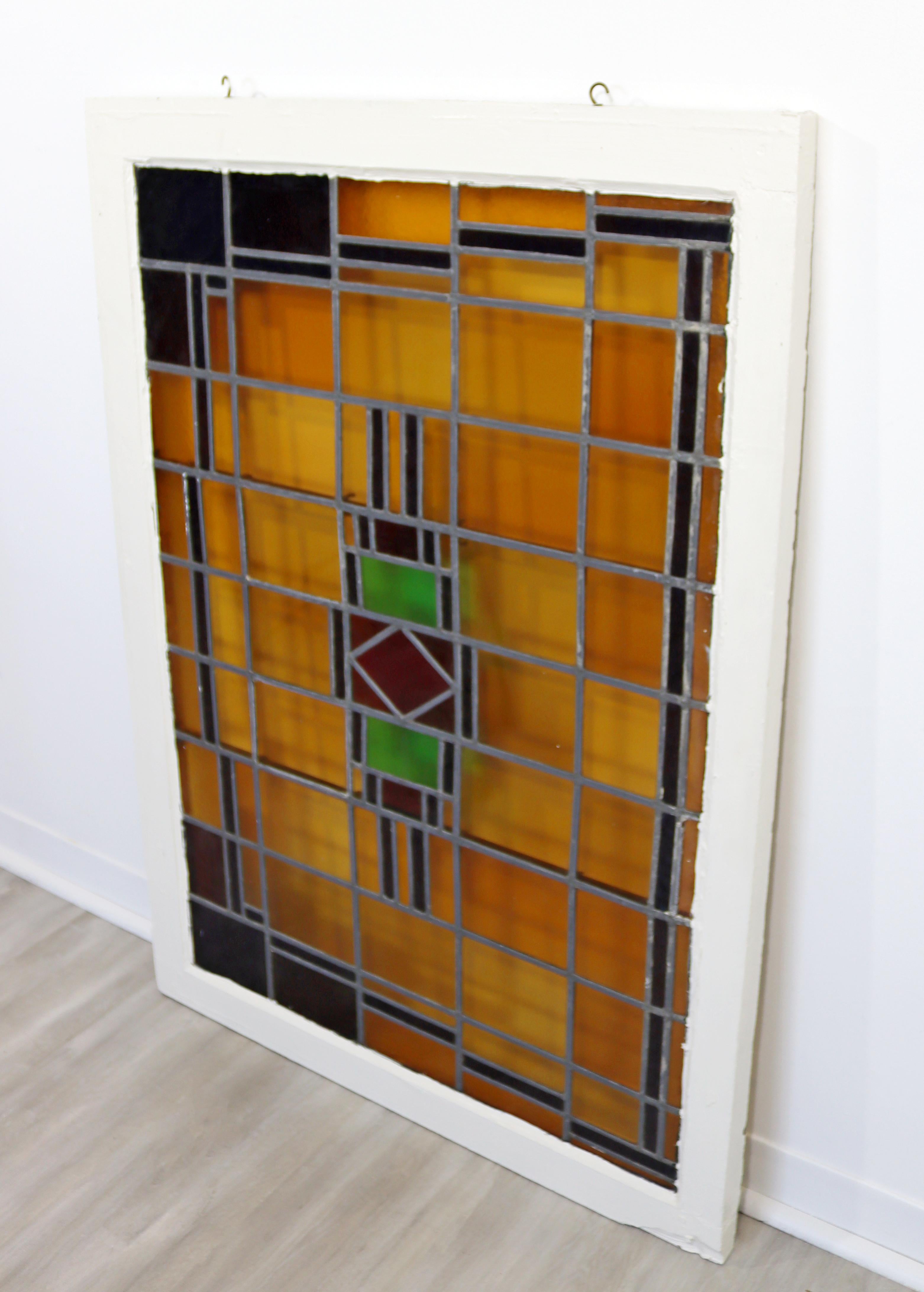 mid century modern stained glass