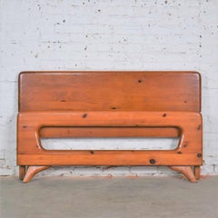 Mid-Century Modern Franklin Shockey Sculpted Pine Full Size Bed