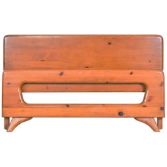Mid-Century Modern Franklin Shockey Sculpted Pine Full Size Bed