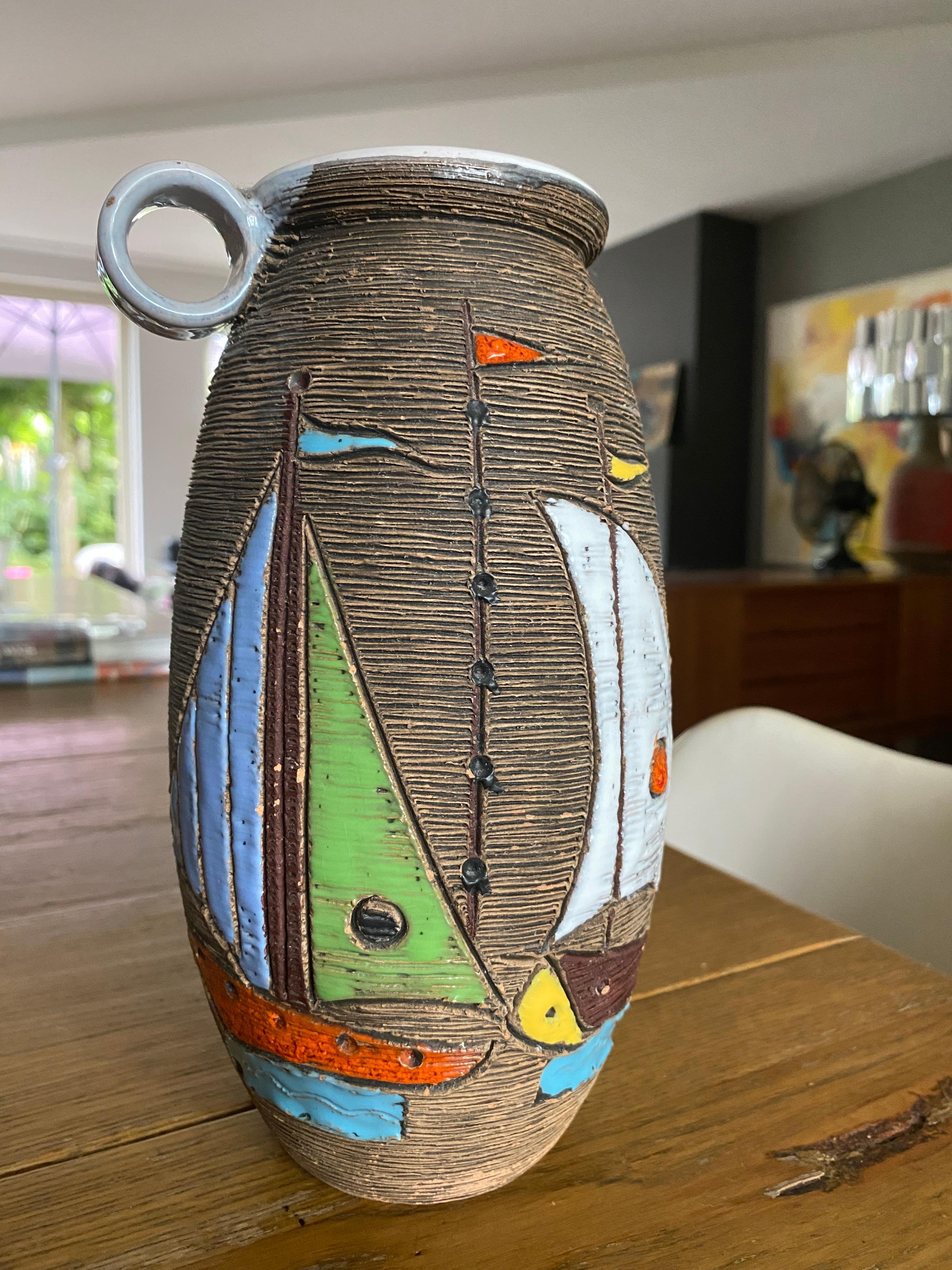 Mid-Century Modern Fratelli Fanciullacci Italy Vase In Good Condition In Waddinxveen, ZH