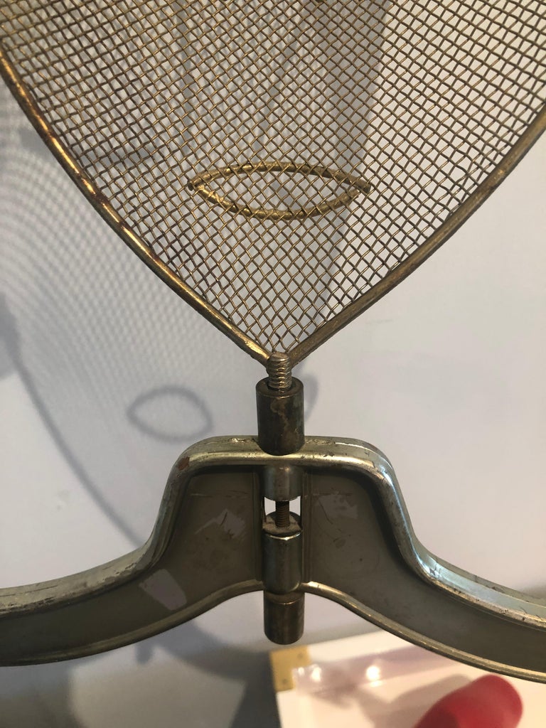 Frederic Weinberg Bronze / Gold Painted Metal Mannequin Head on Hanger