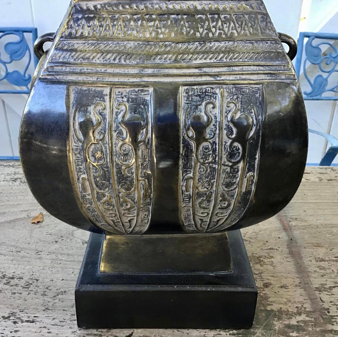 Mid-Century Modern Frederick Cooper Brass Lamp In Excellent Condition In Bradenton, FL