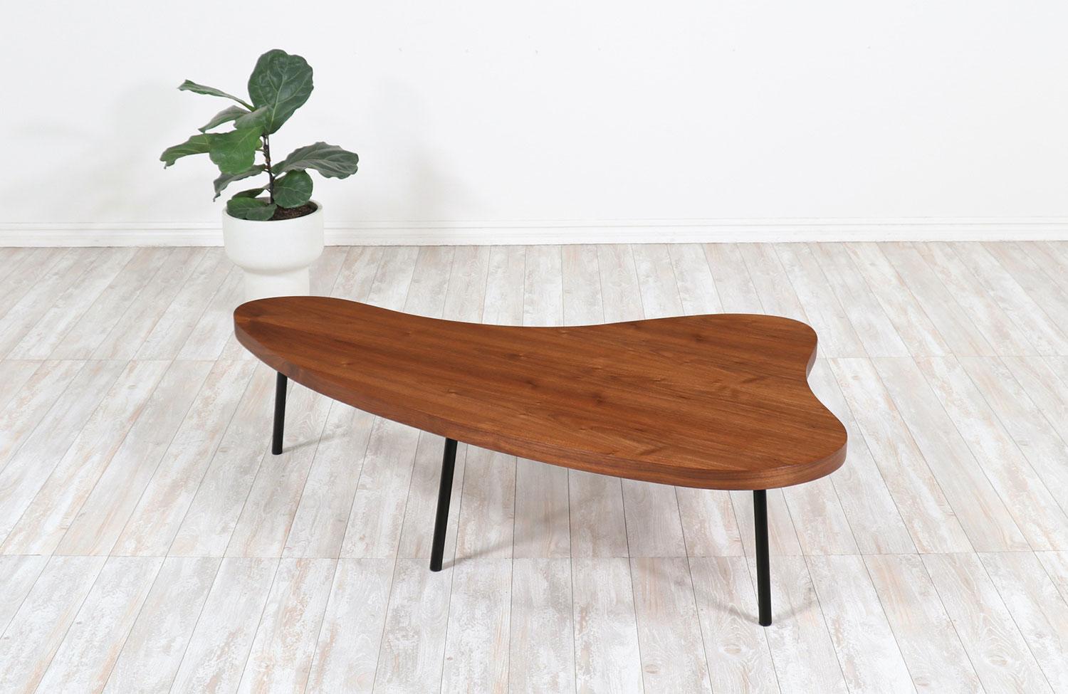 freeform wood coffee table