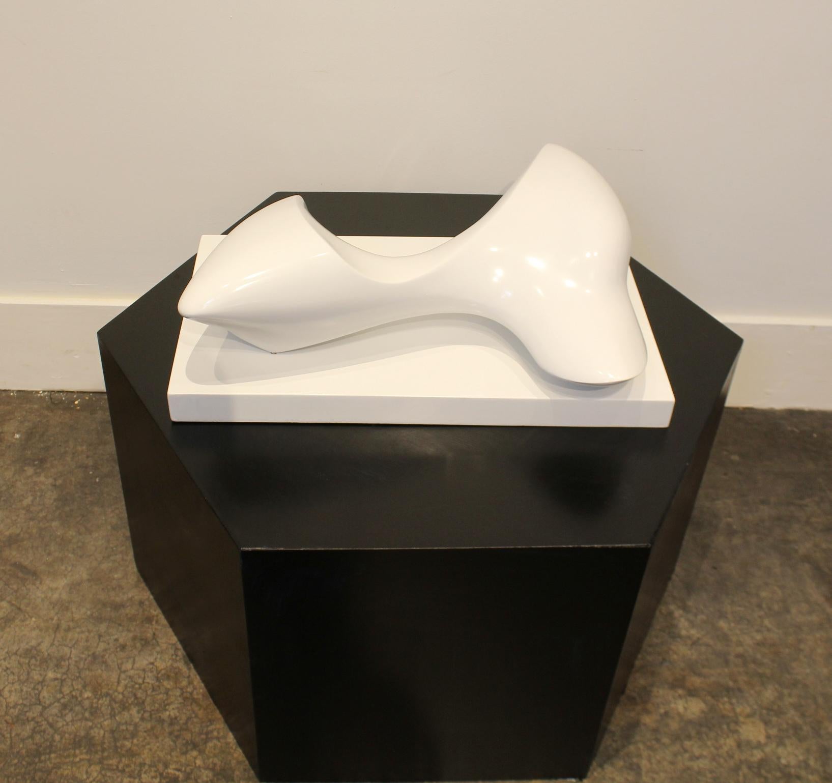 Ultramodern fiber-glass sculpture by David Anderson, signed and dated 1/13, 1978.

David Anderson (1931-2006) was a leading three-dimensional abstract artist known for his work in fiberglass and epoxy resin, as well as woods and bronze. Born in