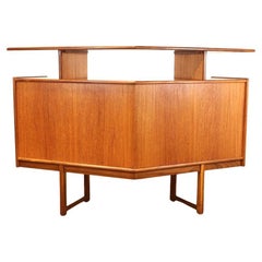 Mid-Century Modern Free Standing Bar Drinks Cabinet by Turnidge of London