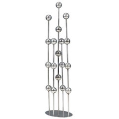 Mid-Century Modern Free-Standing Chrome Sculpture