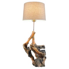Mid-Century Modern Freeform Rustic Root Table Lamp