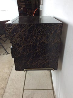 Mid Century Modern Freestanding Newspaper Vending Machine on Hairpin Legs