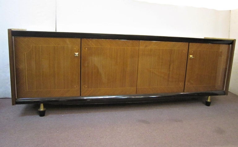 Mid Century Modern French 1960s Long, Long Storage Cabinet