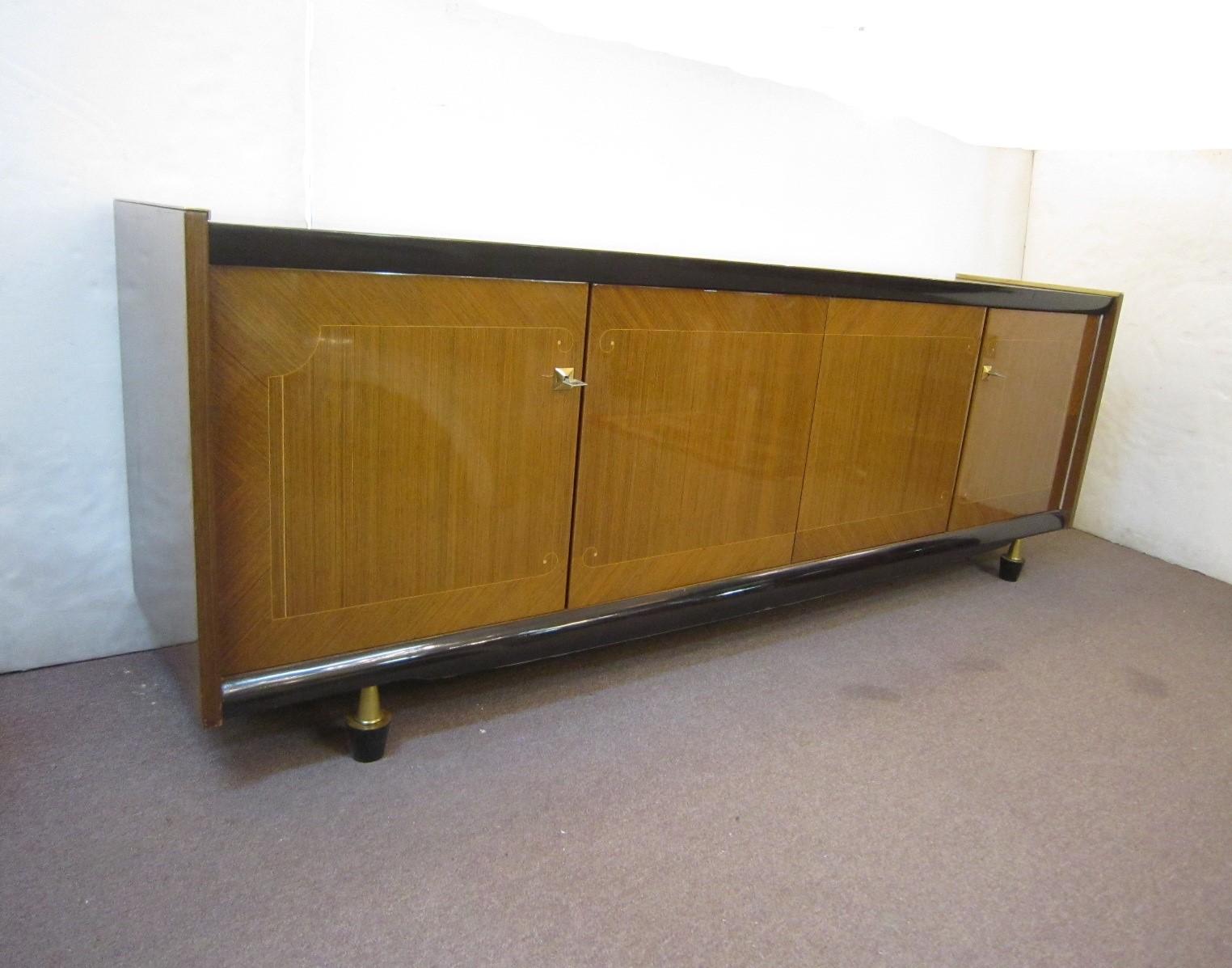 long low cabinet with doors