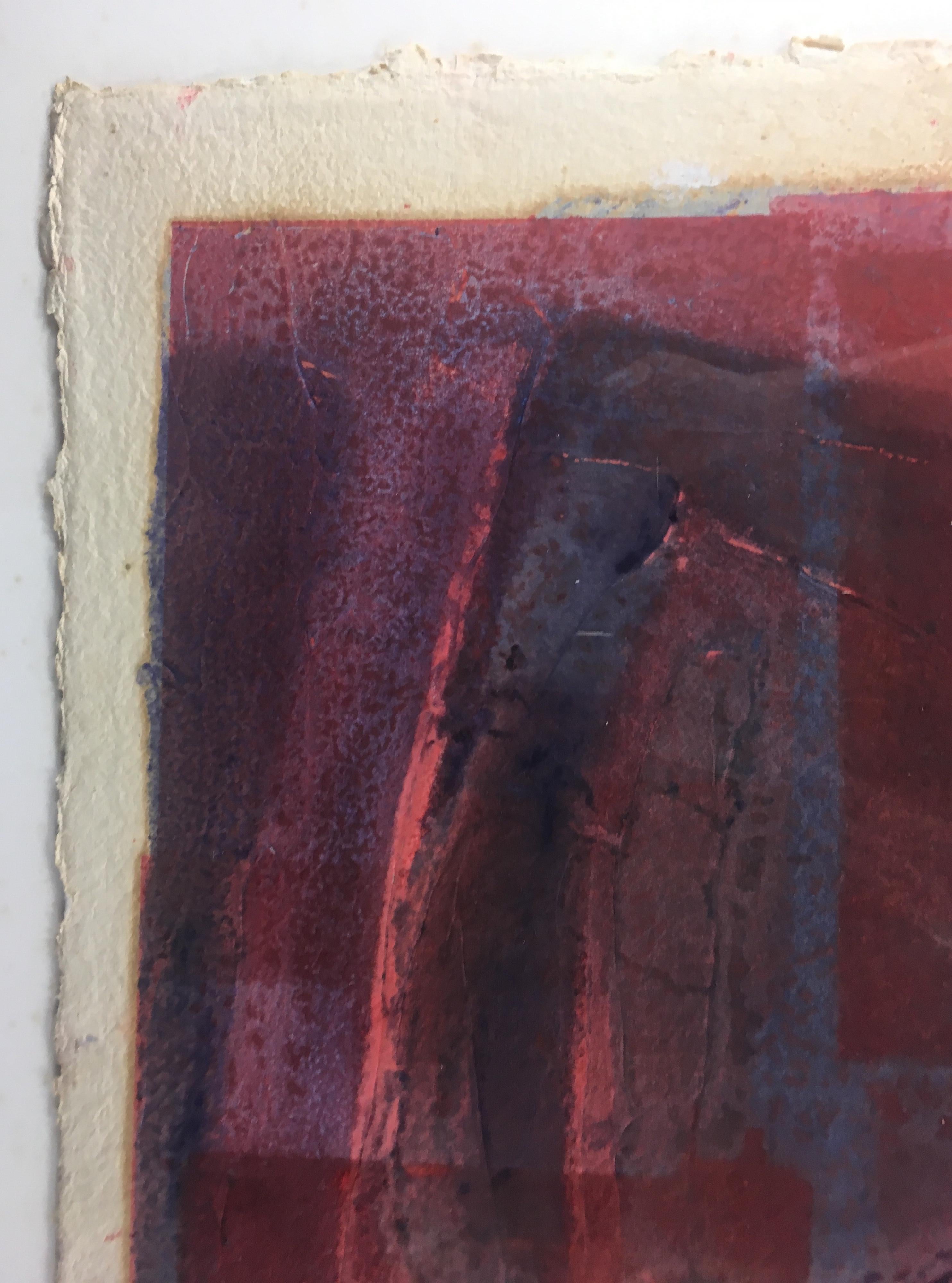 Minimalist Abstract Lithograph From the Estate of James Baldwin, Signed M. Clauss