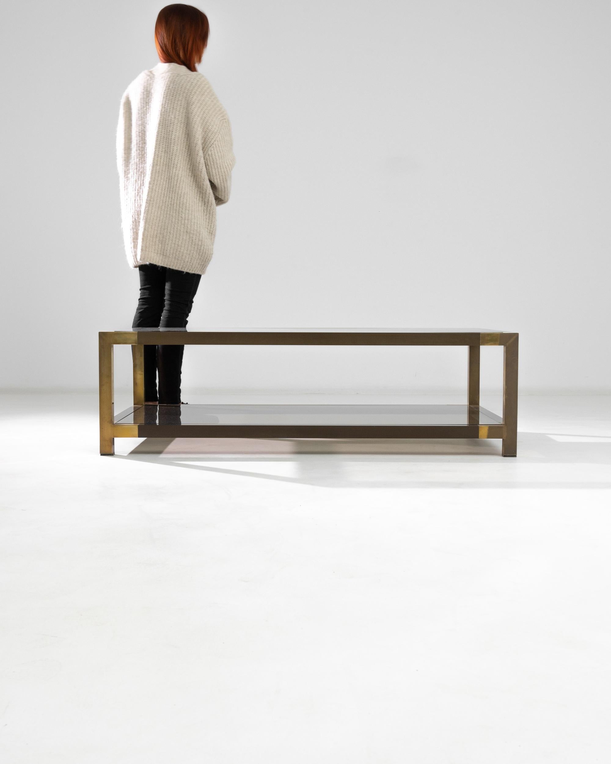 Mid-Century Modern French Brass Coffee Table 3