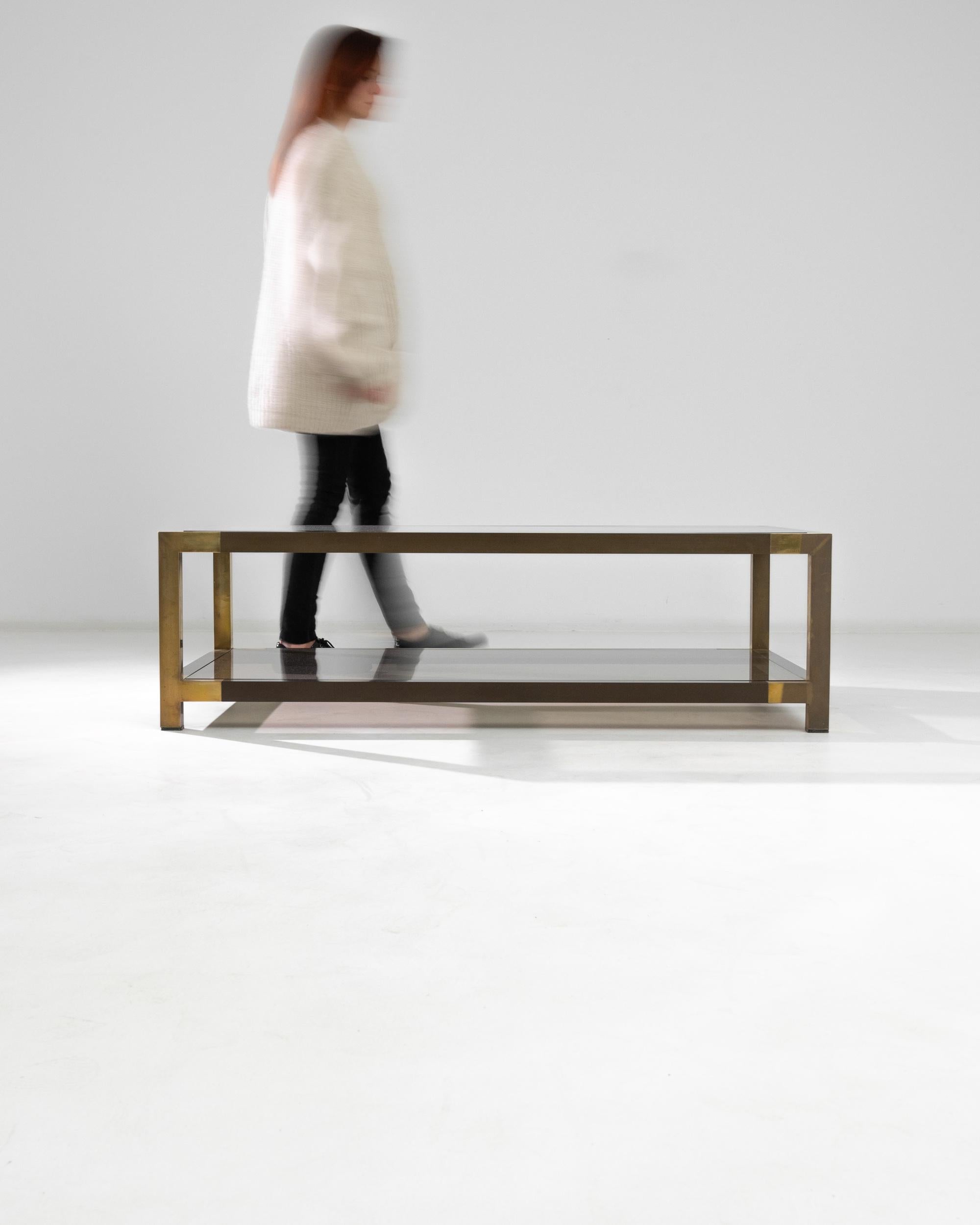 Mid-Century Modern French Brass Coffee Table 4