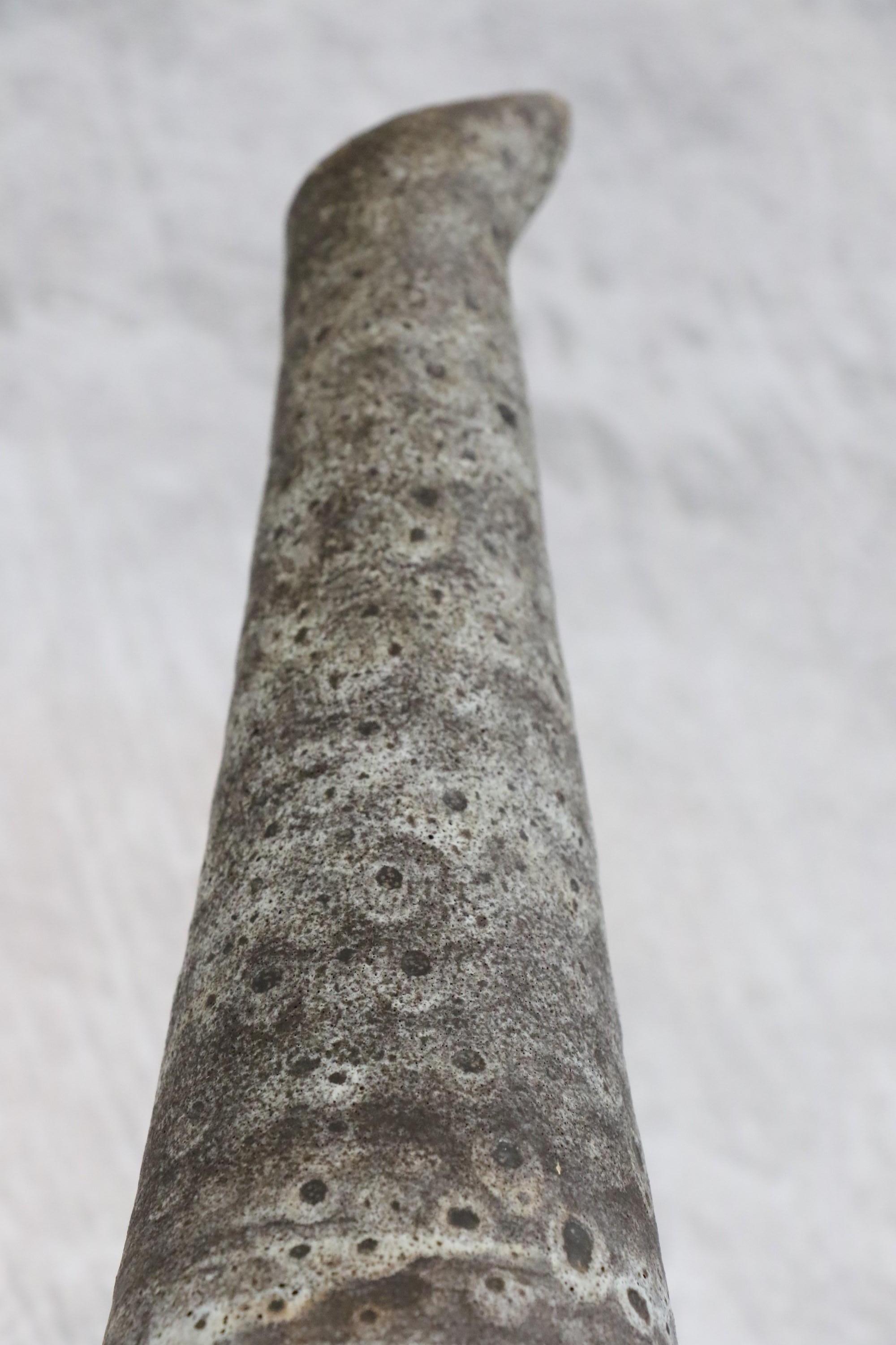 Jarra grande de cerámica francesa moderna de mediados de siglo de Agnes Escala 1970 Francia en venta 6