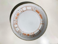 Mid-Century Modern French Ceramic "Maille" Serving Plate by Niderviller, 1960's