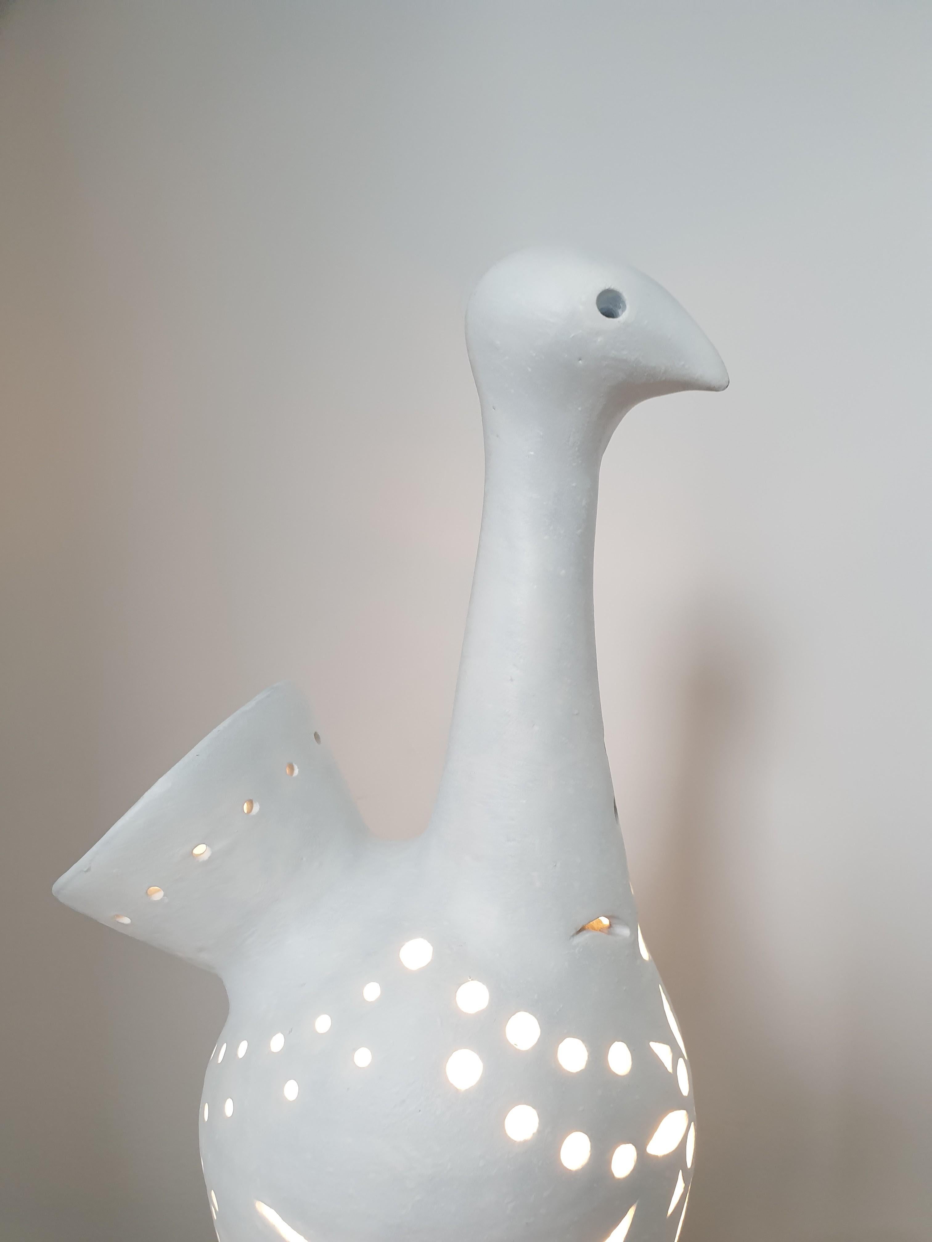 20ième siècle Lampe de table en céramique française mi-siècle moderne en vente