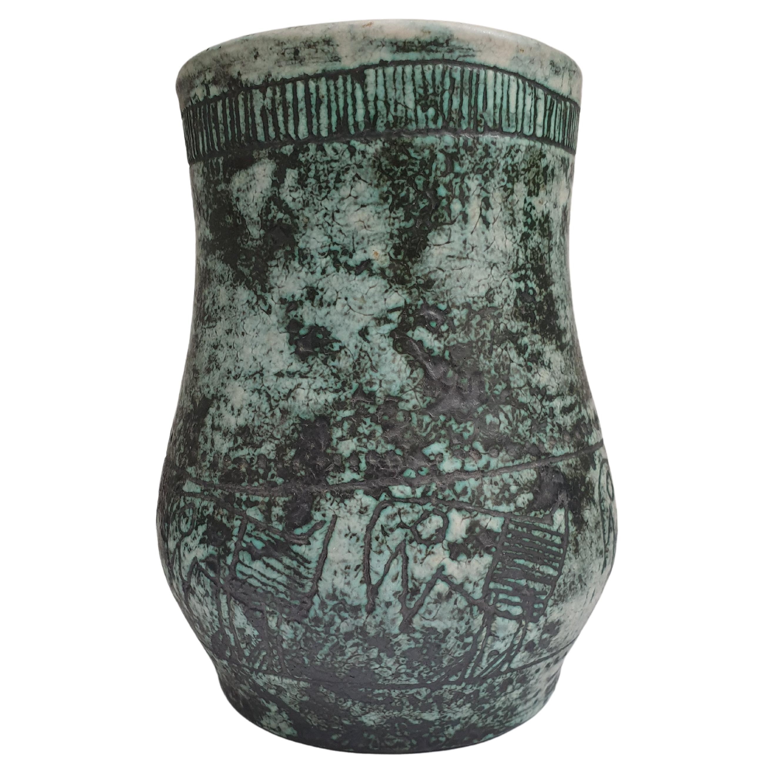 Mid-Century Modern French Ceramic Vase by Jacques Blin '1920-1995'