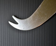 Mid-Century Modern French Cheese Knife with Bamboo Handle, 1950s
