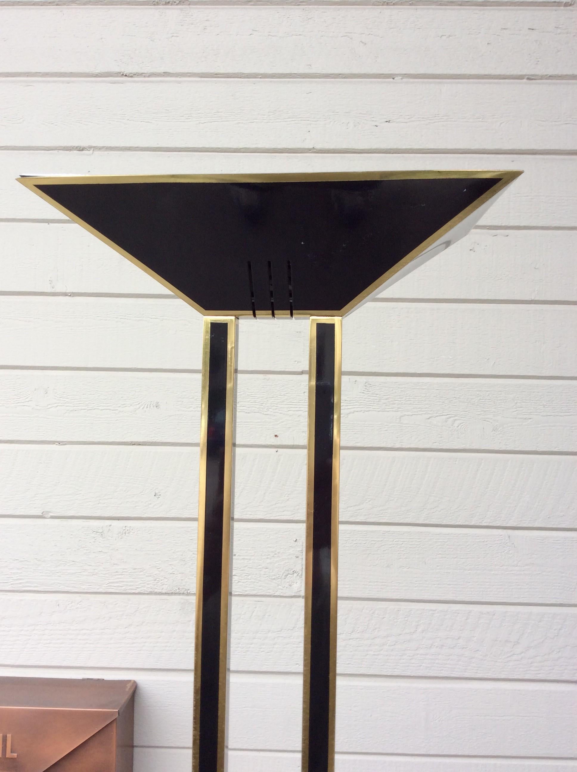 Mid-Century Modern French Halogen Floor Lamp In Good Condition For Sale In Burton, TX