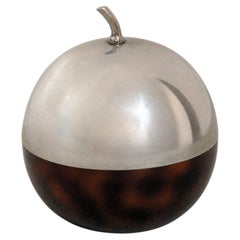 Cubitera francesa de mediados de siglo Metal y baquelita Lucite, años 70